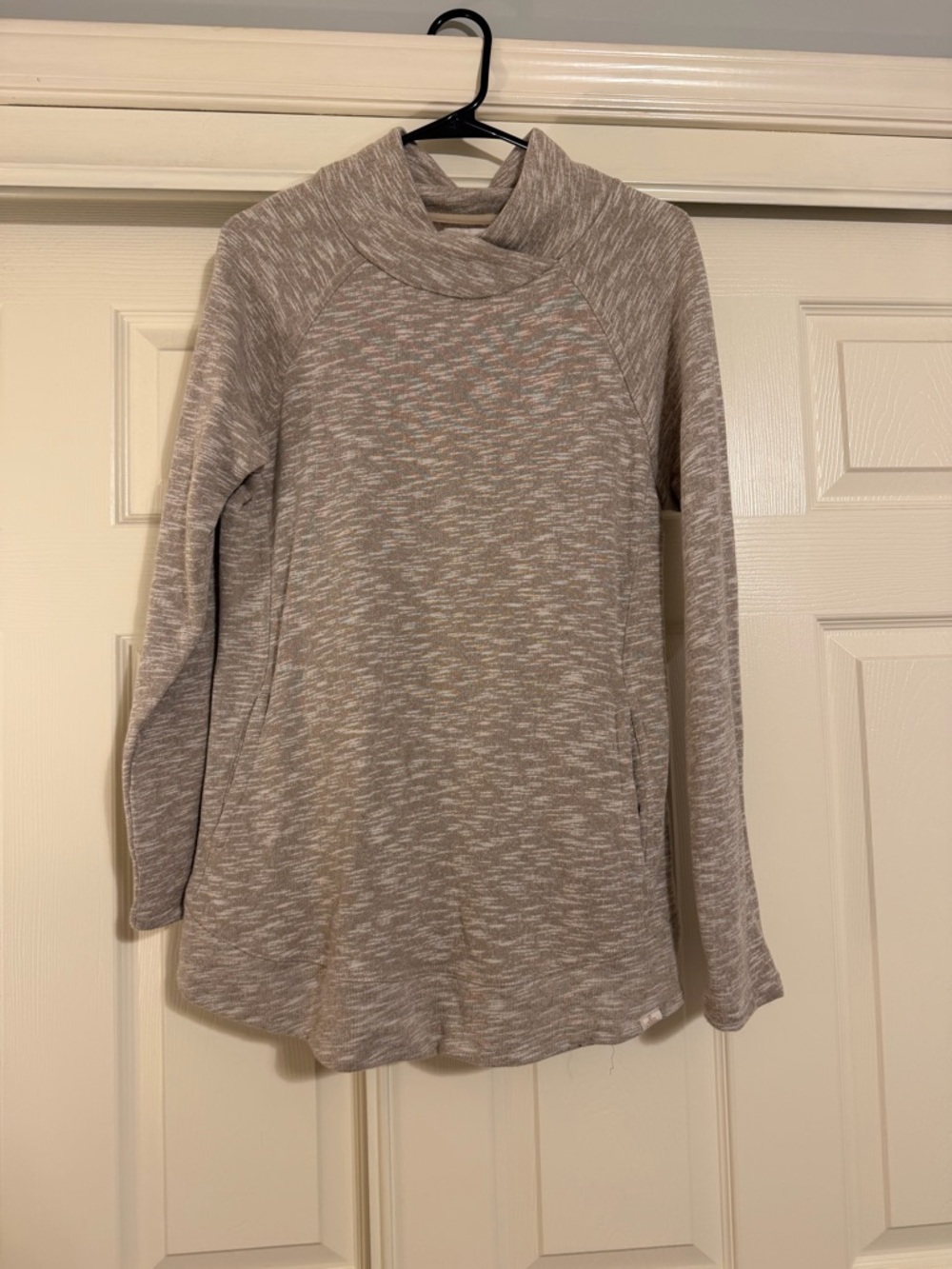 prAna Calexa Tunic Women's Medium Oatmeal Heather Pullover Sweater